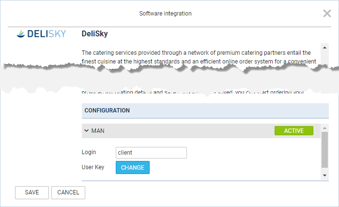 DeliSky integration