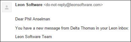 A message example