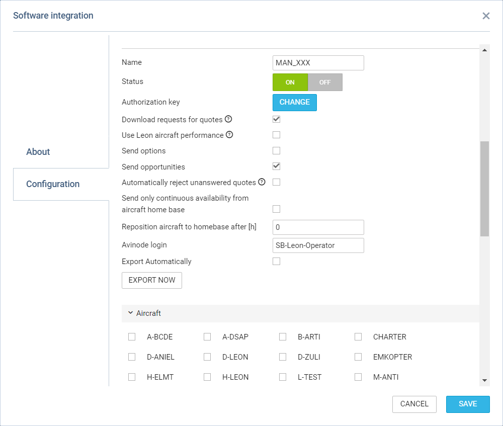 Connecting additional account from Avinode
