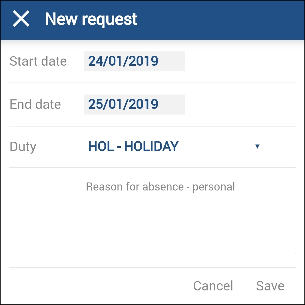 Adding new request