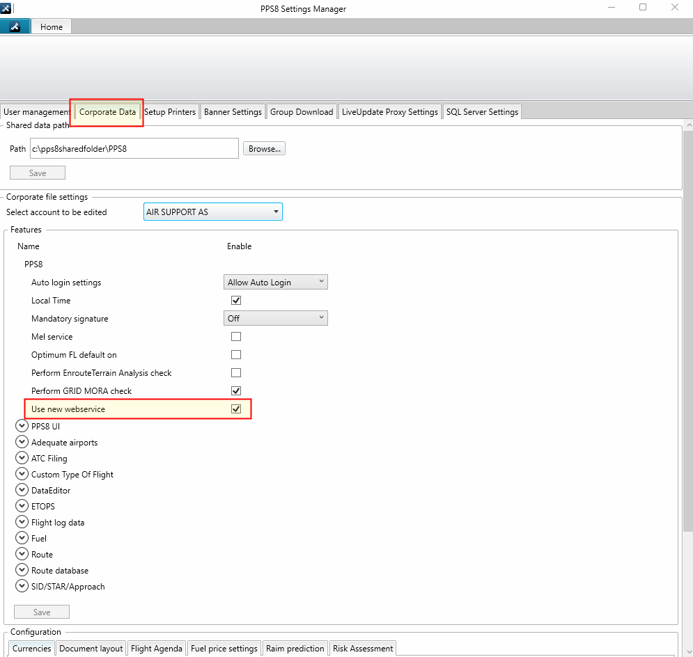 PPS8 Settings Manager