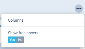 'Qualifications' - 3-dot filtering options
