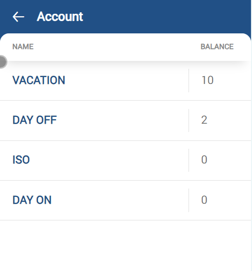 Duty Accounts overview