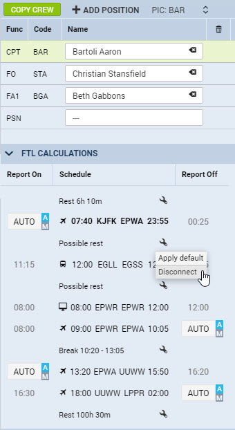 New functionality within FTL Calculations