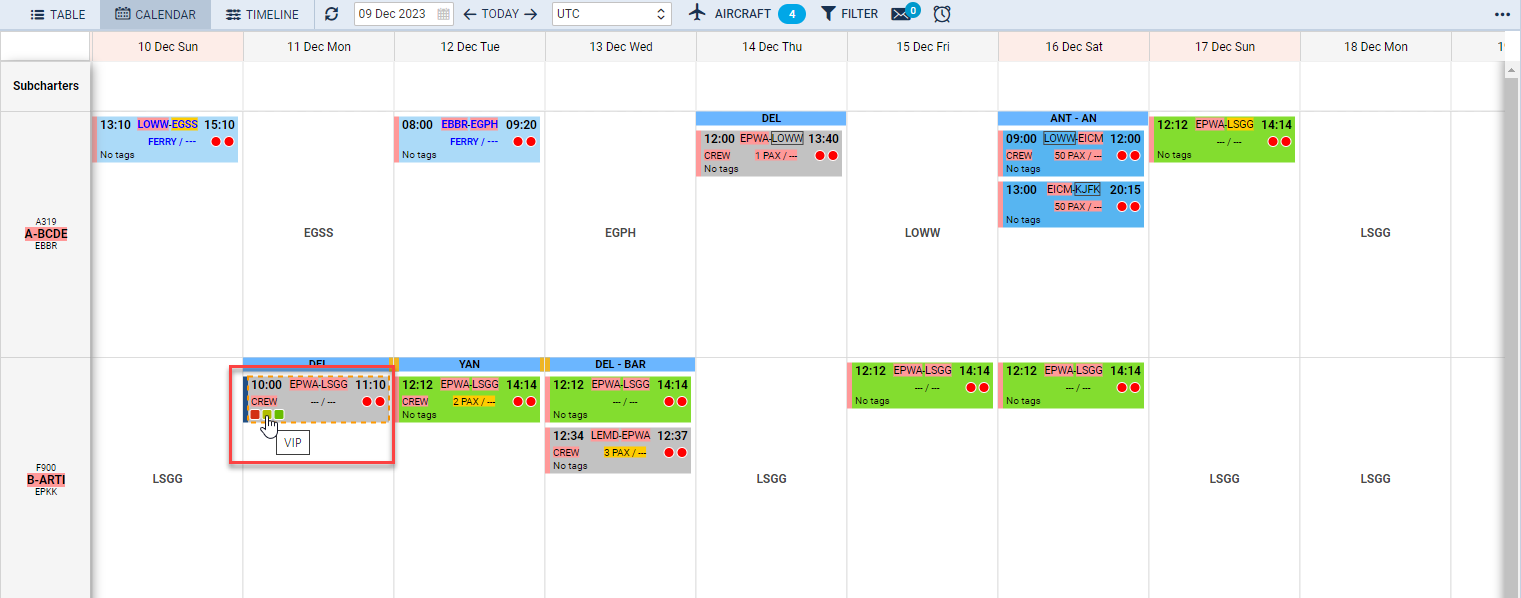 Tags in OPS CALENDAR