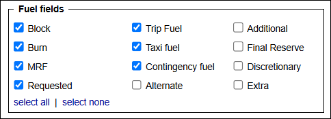 Fuel fields subsection
