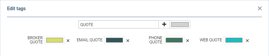 Filtering tags