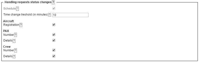 Handling requests status changes