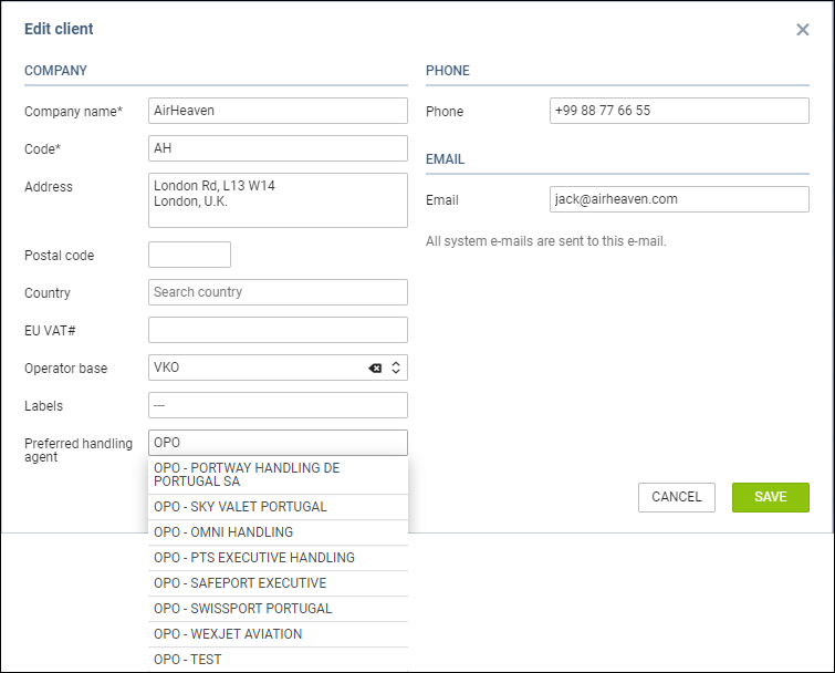 Assigning a handler