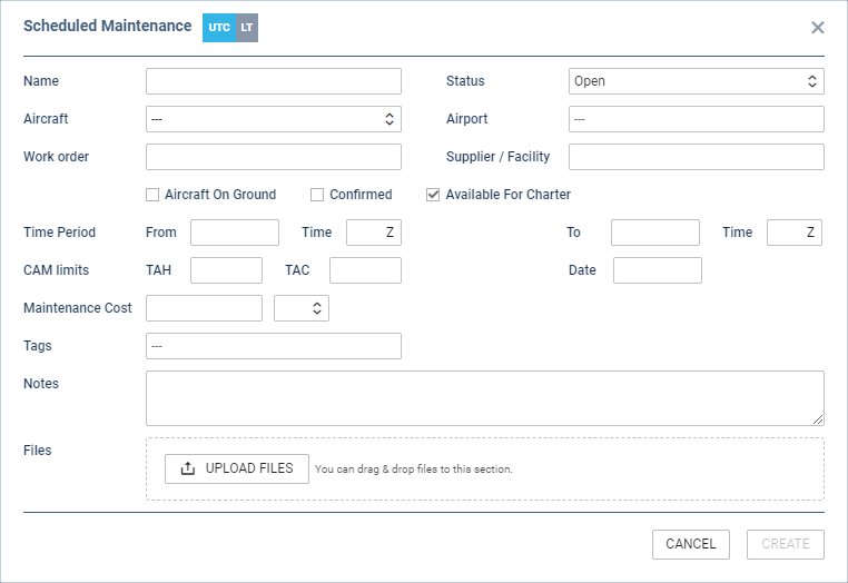 Adding and editining scheduled maintenance window