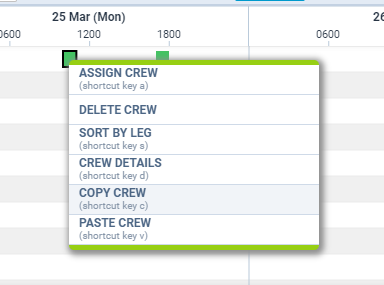Copy crew option
