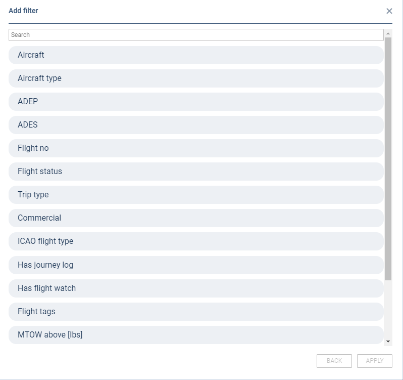 Data filter in Report Wizard