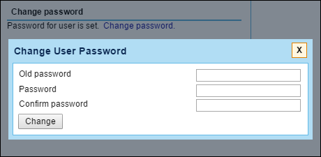 Password change option