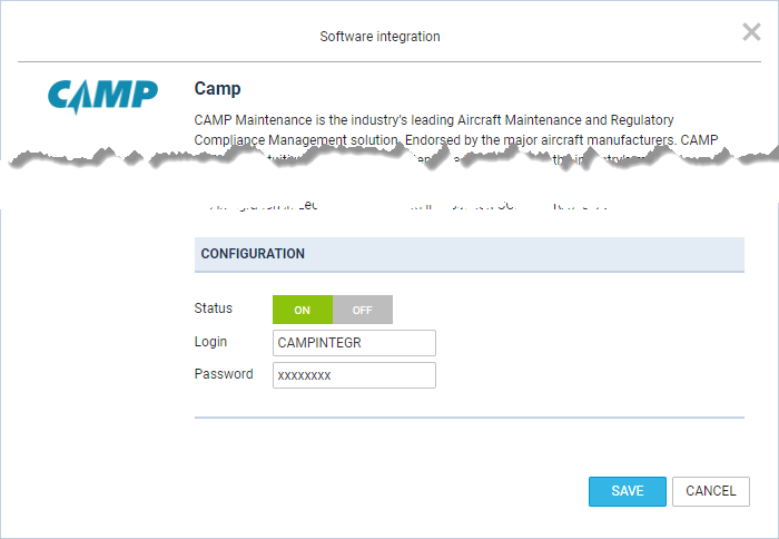 CAMP Integration