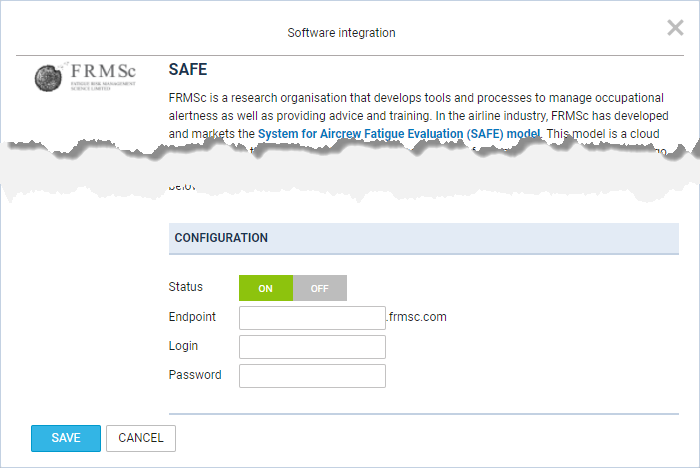 SAFE integration