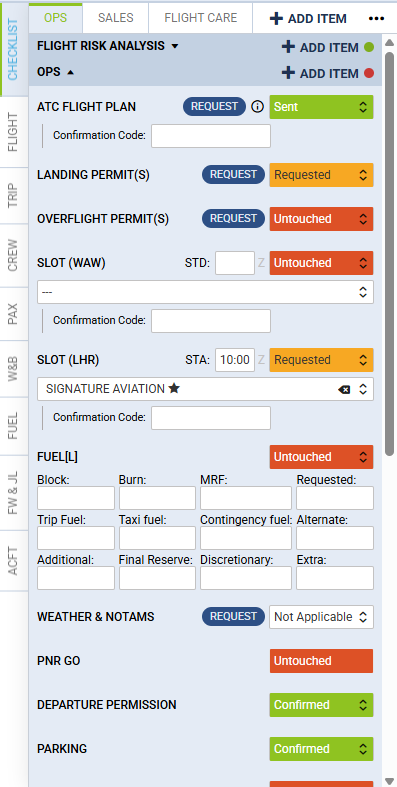 Ops checklist