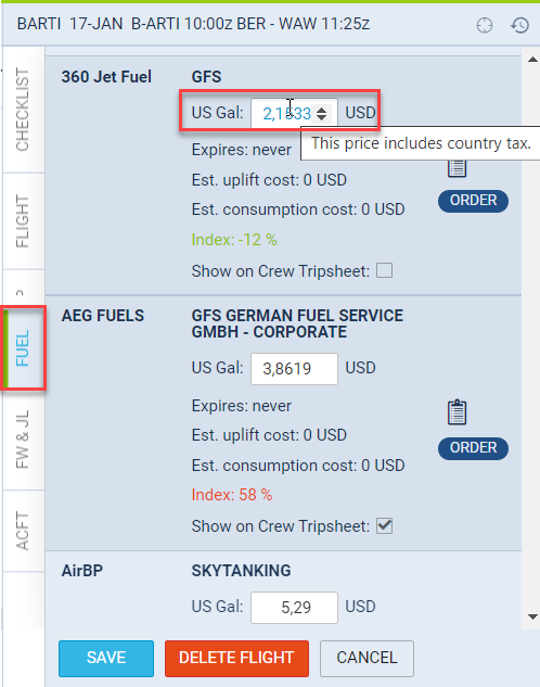 Base Price calculation in OPS