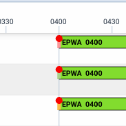 Flight change status in OPS Timeline