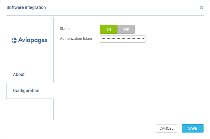 'Aviapages' configuration section