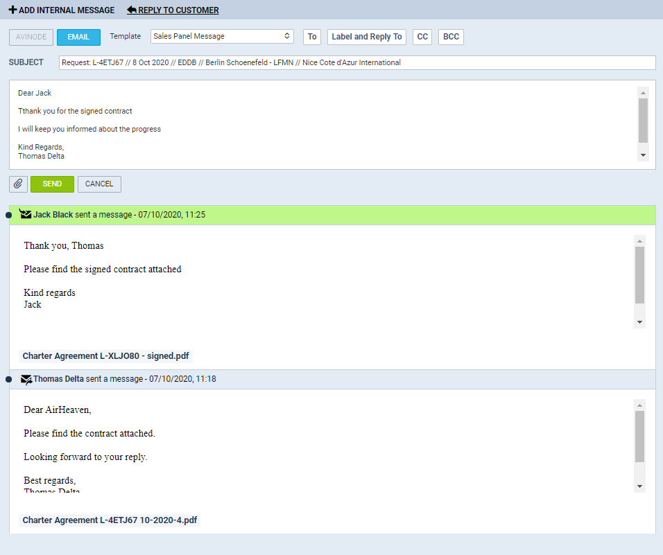 'EMAIL' functionality in Leon
