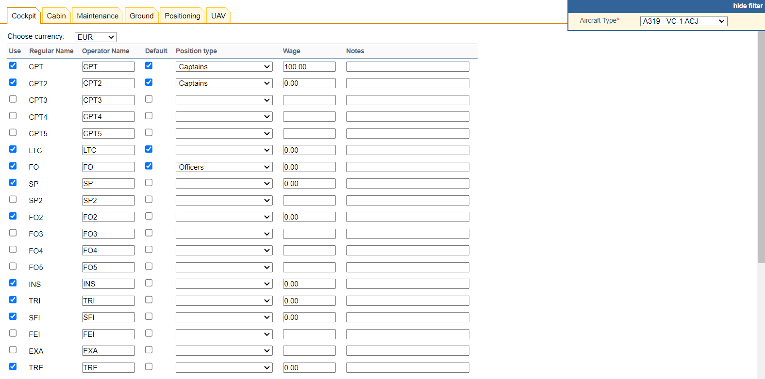 Adding crew functions to fleet