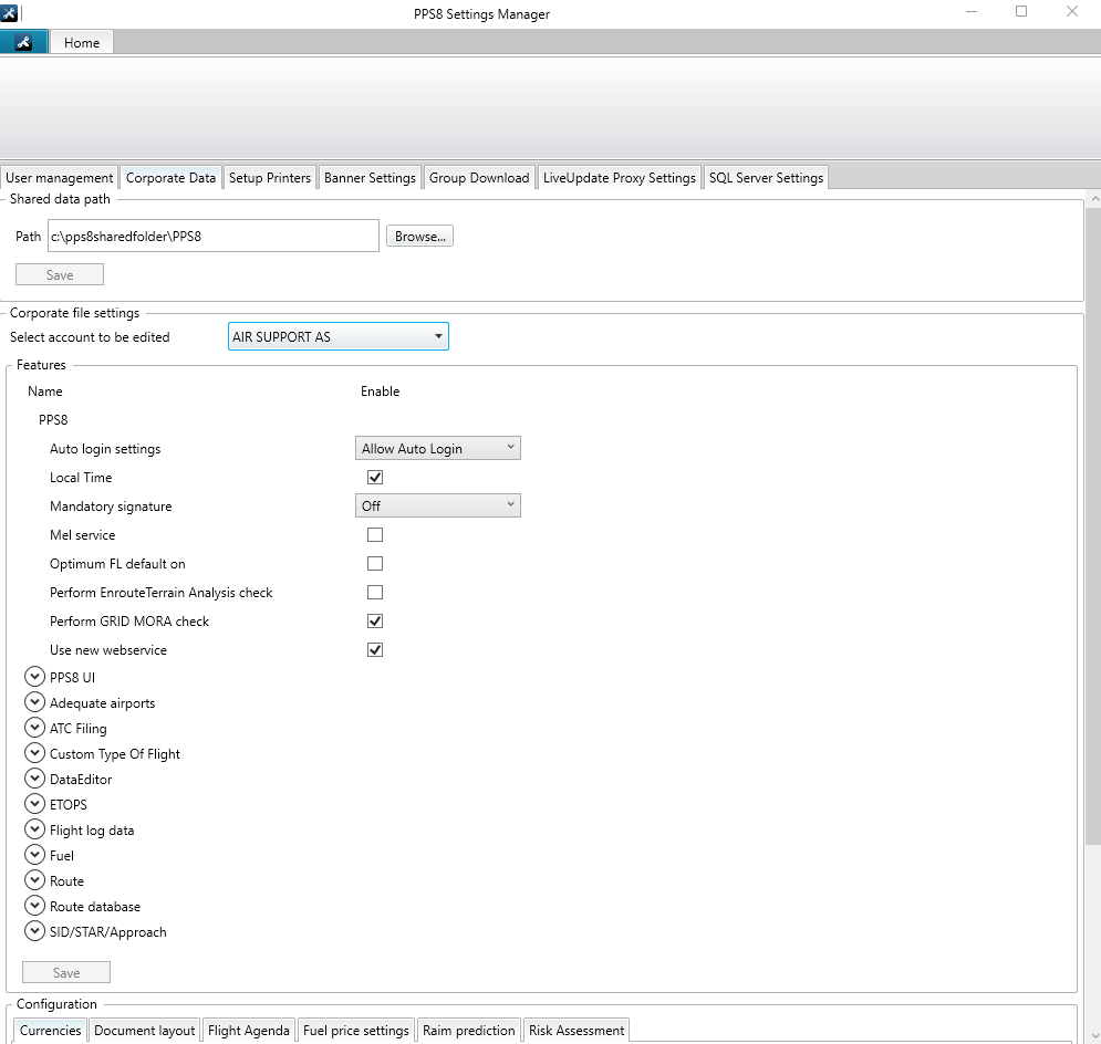 PPS8 Settings Manager