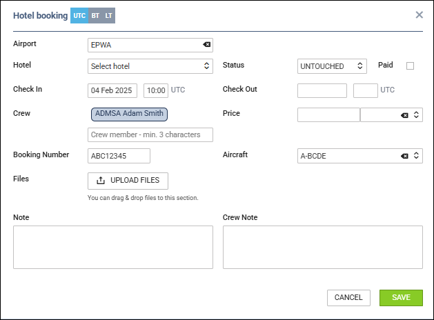 Hotel Booking Pop-Up Window