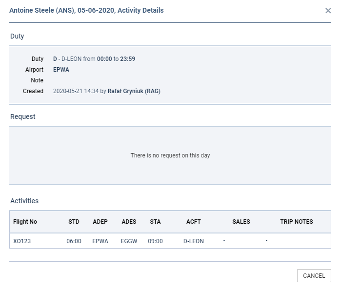 Activity Details