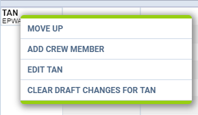 Option to add and edit Crew