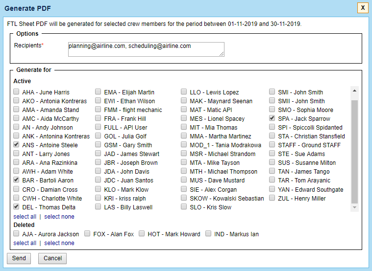 Crew selection window for FTL Sheet PDF