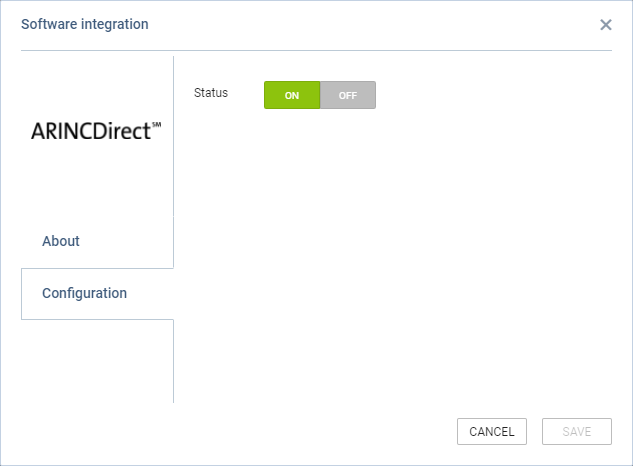 Integration configuration