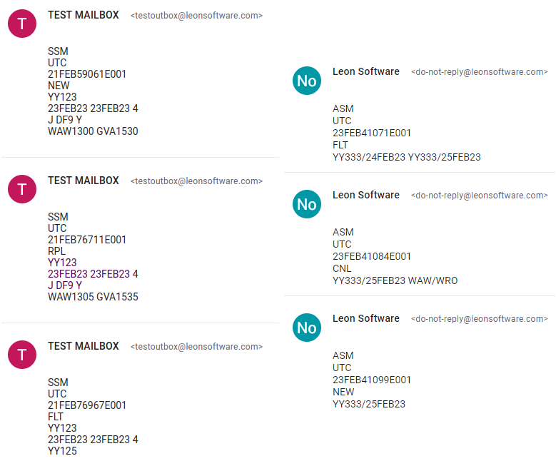 SSM & ASM message examples