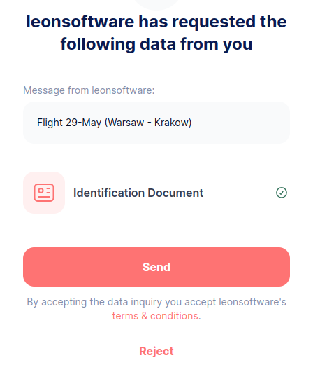 ComplyTeq sending ID to Leon