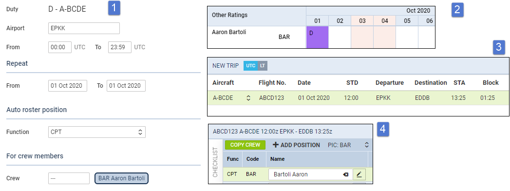 Crew auto-roster in Leon