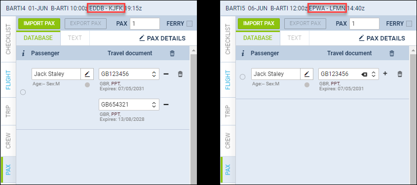 Example of the default documents applicability